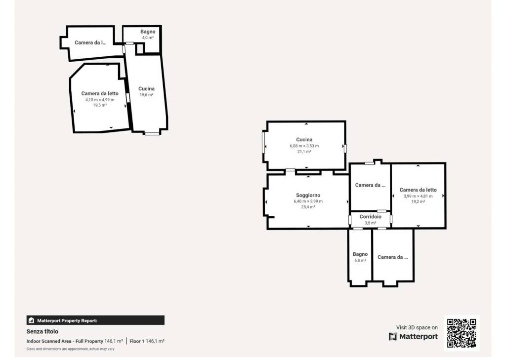 Planimetria Matterport 1