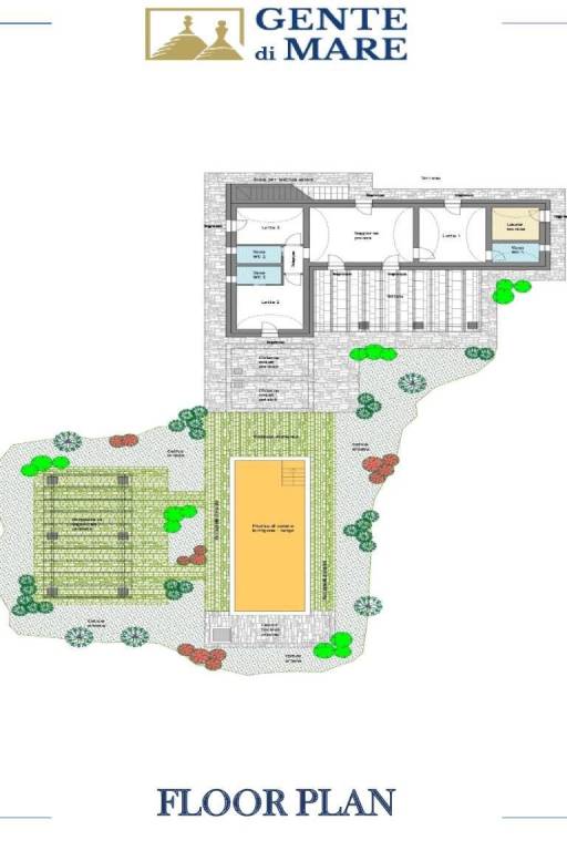 Floor-plan Villa Buganvillea Pugliese