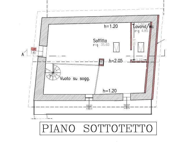 PLANIMETRIA PIANO SOTTOTETTO