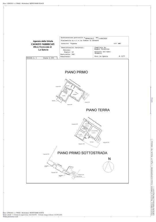 Planimetria catastale del 2020 1