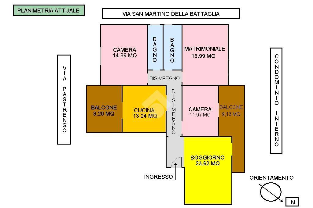 planimetria attuale