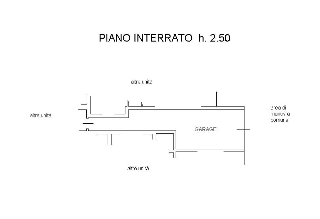 PLANIMETRIA PIANO INTERRATO GARAGE