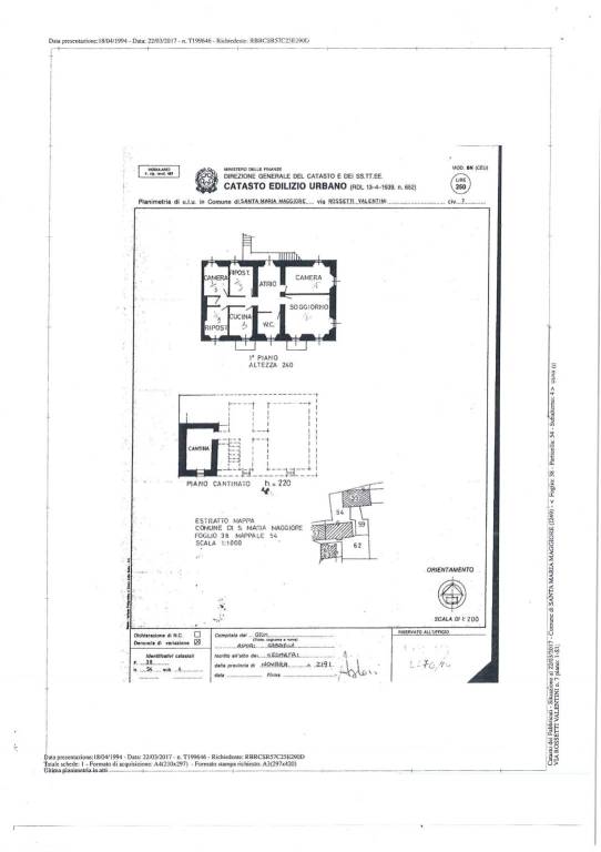 Scheda Piano 1° e S.1° 1