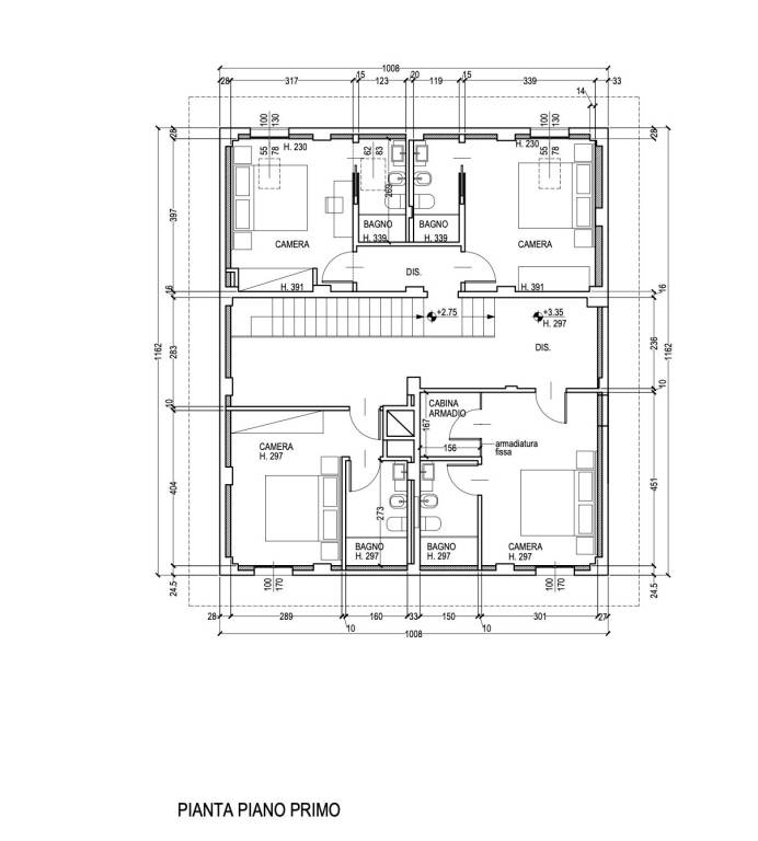 CASA ROSSA CON CAMINO PIANO SUPERIORE 4 CAMERE B&B