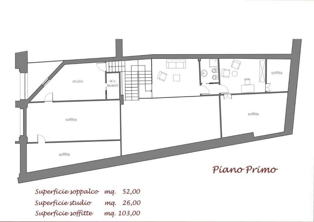 planimetria piano primo