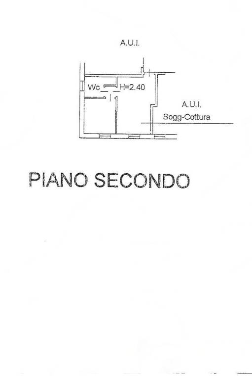 PLANIMETRIA APPARTAMENTO PIANO SECONDO