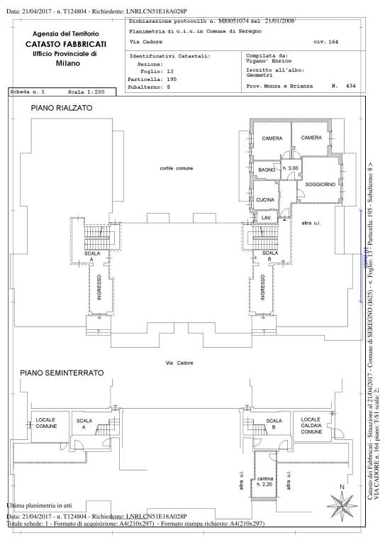 planimetria appartamento e cantina 1