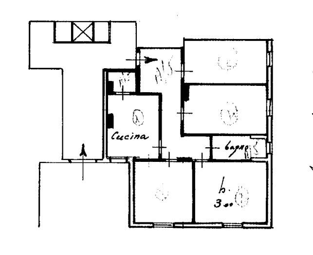 appartamento planimetria via di vittorio 18