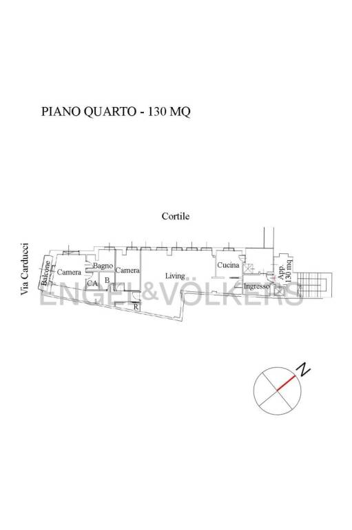 Planimetria piano 4°