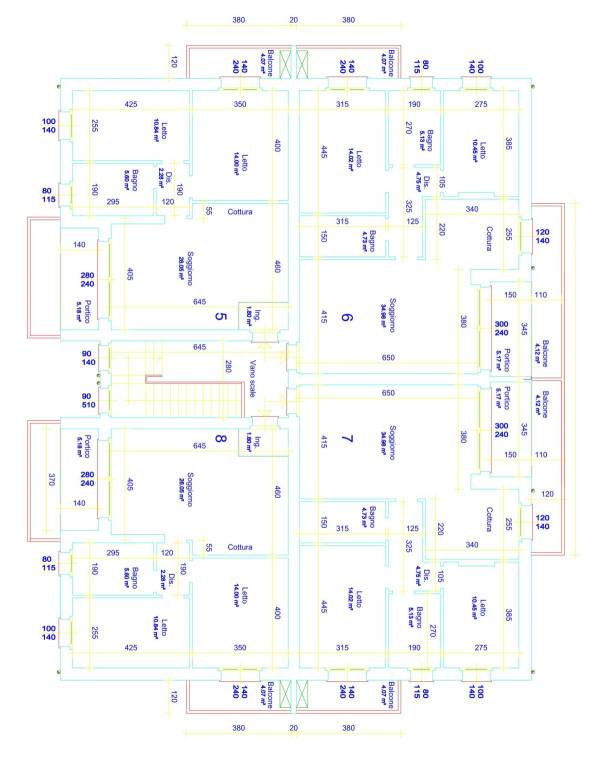 Planimetria piano primo 1