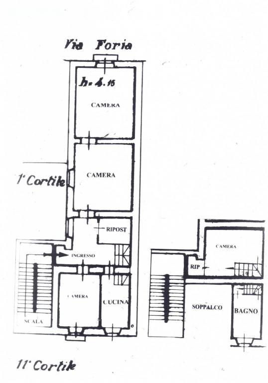 Foria V166 planimetria stato attuale 1