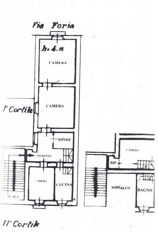 Foria V166 planimetria stato attuale 1