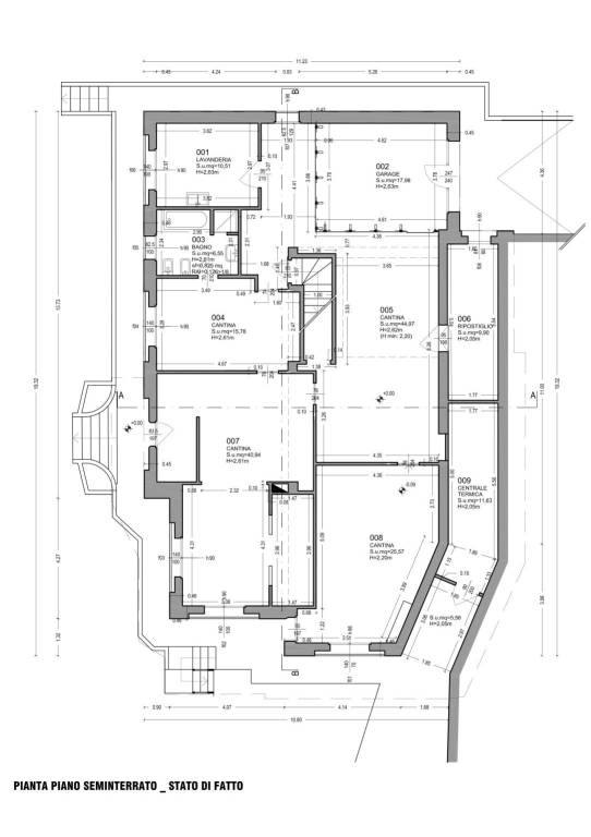 Stato di fatto_piano seminterrato 1_100 1