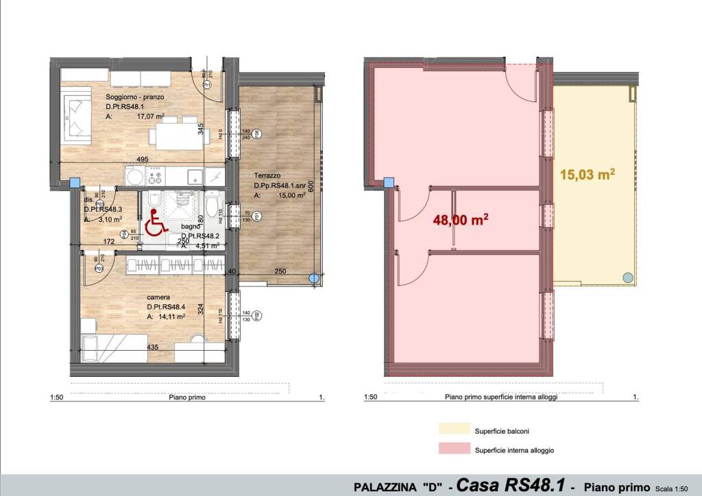 PALAZZINA D Casa RS48.1 - Piano primo