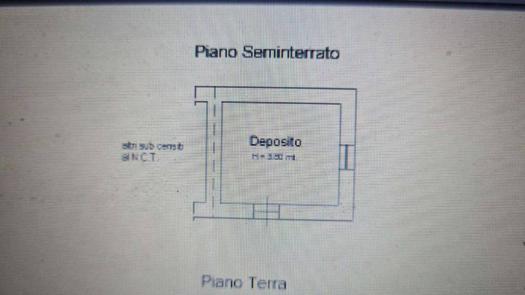 planimetria seminterrato - deposito 