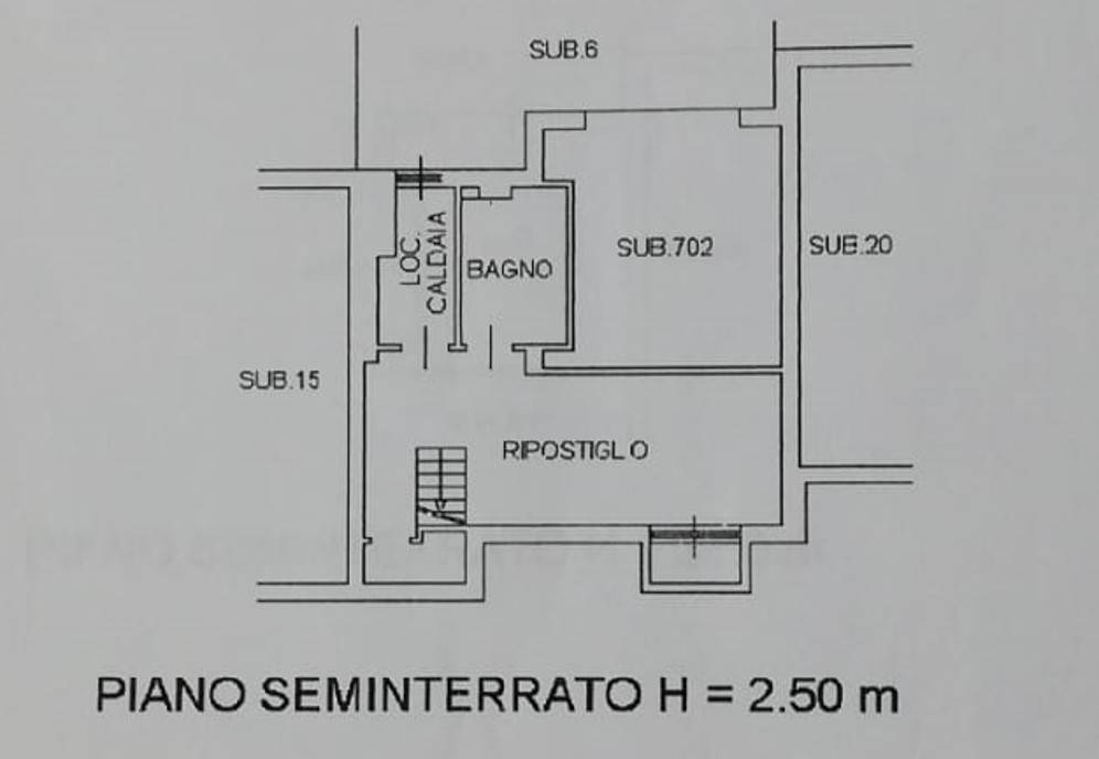 Piano seminterrato