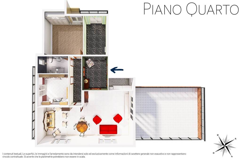 Planimetria 2D piano quarto