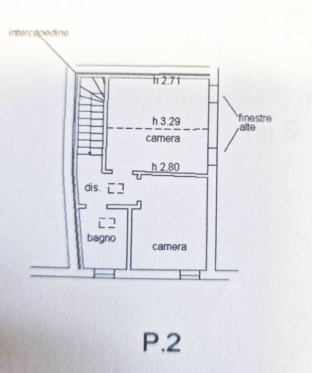 pianta piano secondo casa