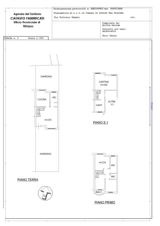 Planimetria rasterizzata villa Senza Dati 1