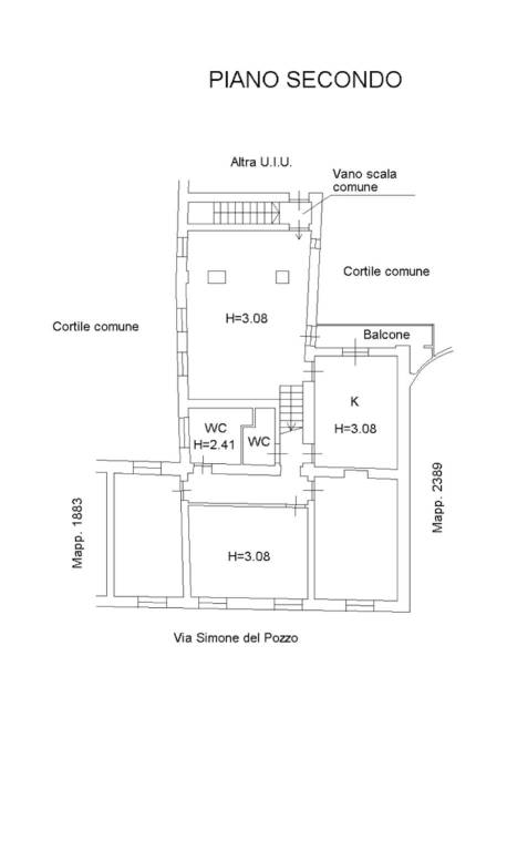 plan piano secondo 