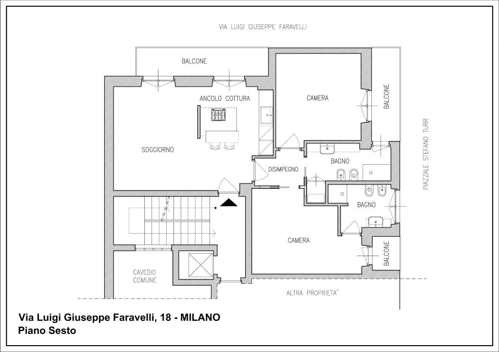 planimetria Faravelli-Model 1