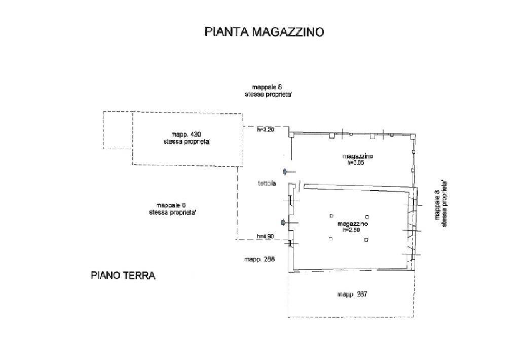 planimetria pianta magazzino