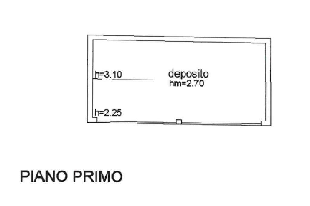 planimetria piano primo deposito