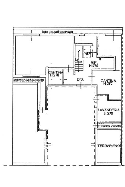 Plan CA.1734 seminterrato