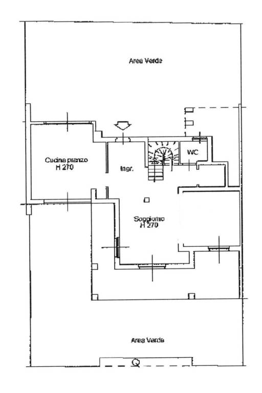 Plan CA.1734 piano terra