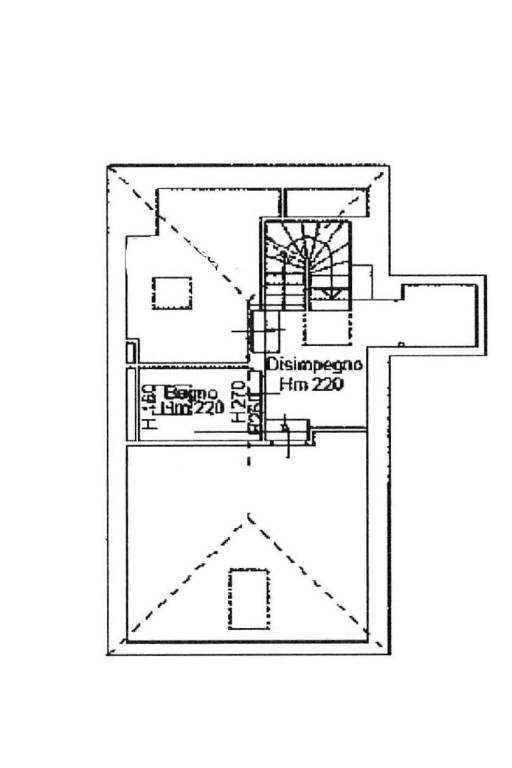 Plan CA.1734 mansarda