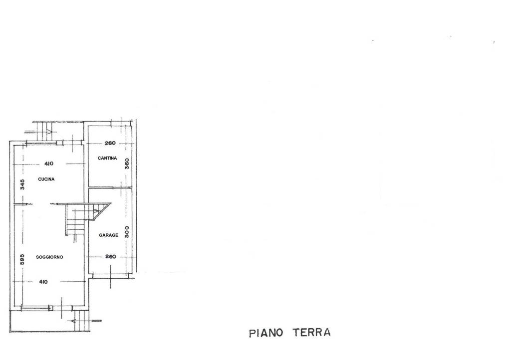 Planimetria piano terra angolo 1