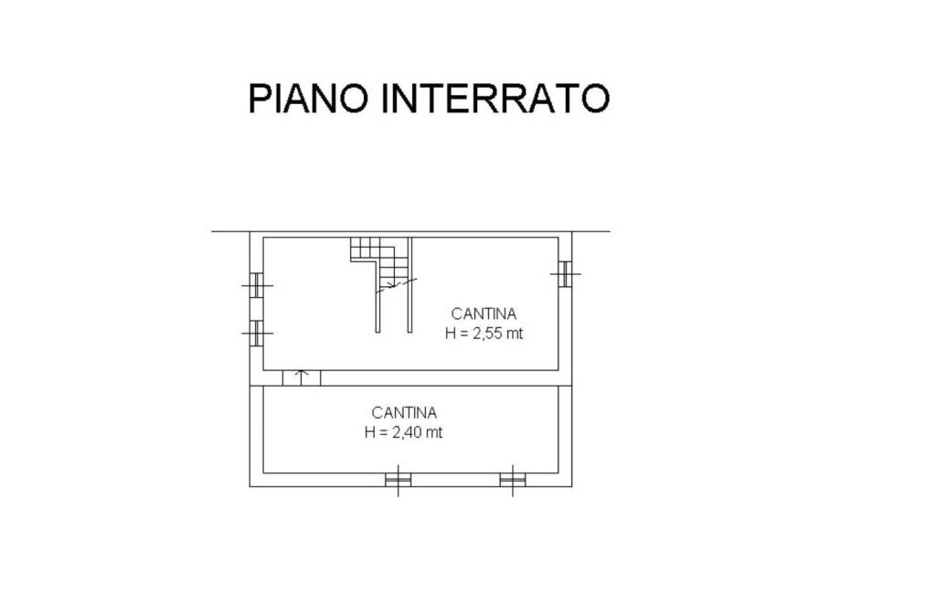 Planimetria seminterrato