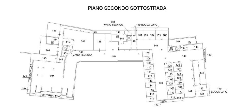 piano secondo sottostrada