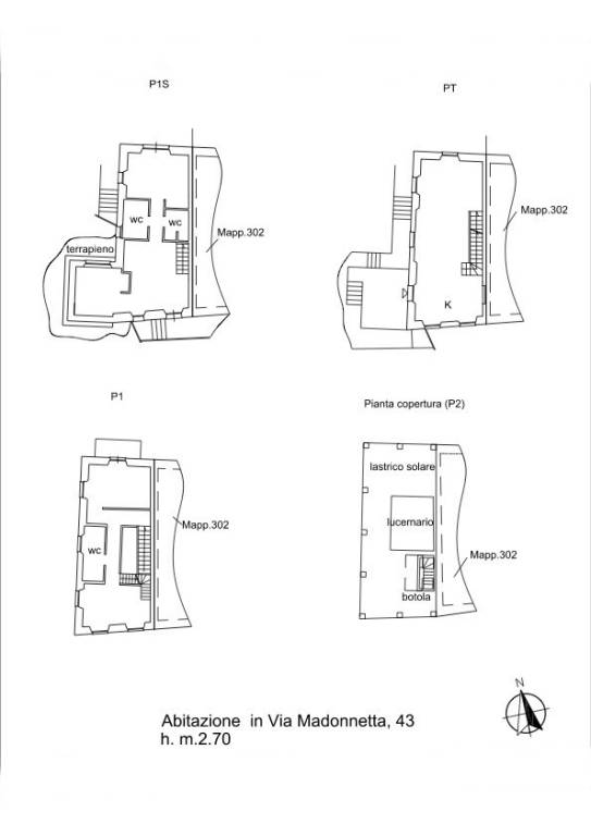 58 Piantina casa prinicipale