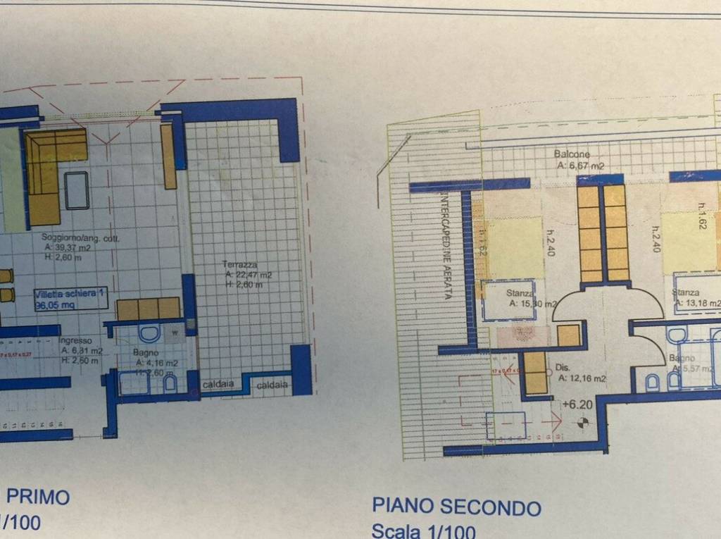 Villetta a schiera d'angolo con terrazza in ottimo stato - Planimetria 1