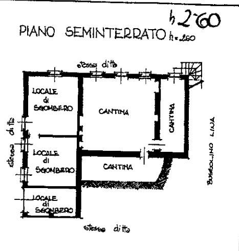 piantina piano seminterrato