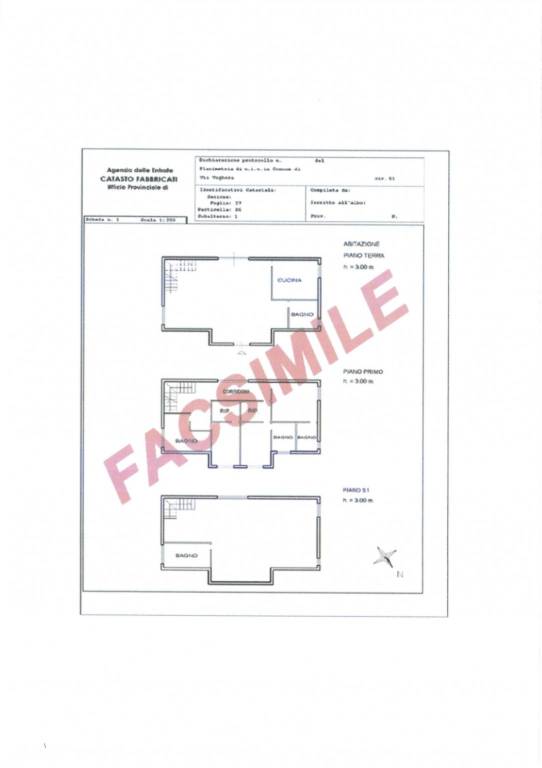 Facsimile planimetria 1