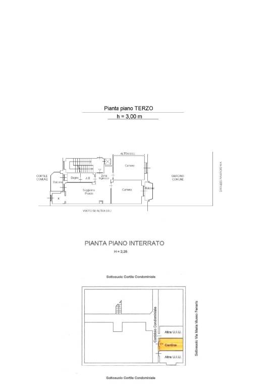 pln alloggio e cantina