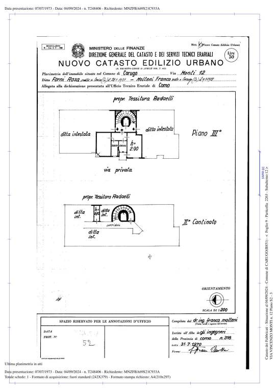 scheda catastale casa 1