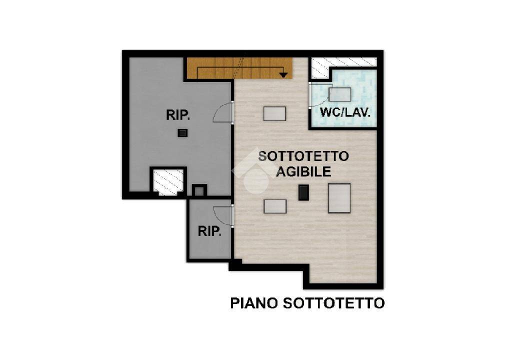 planimetria interattiva sottotetto