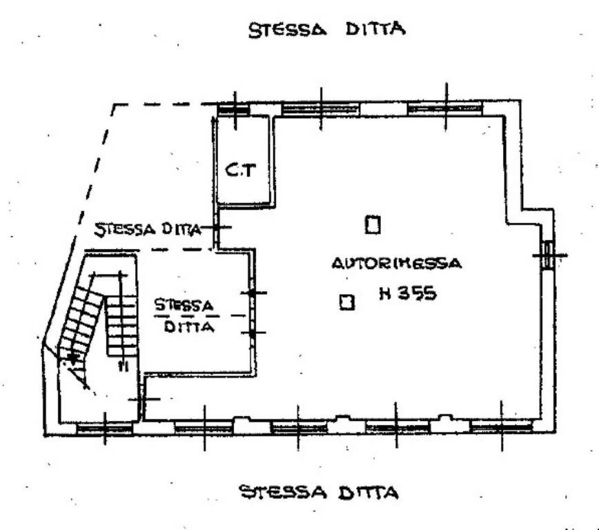 Pianta piano terra autorimessa