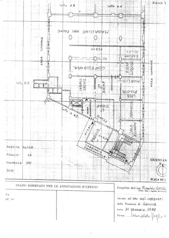 planimetria locale A19 1