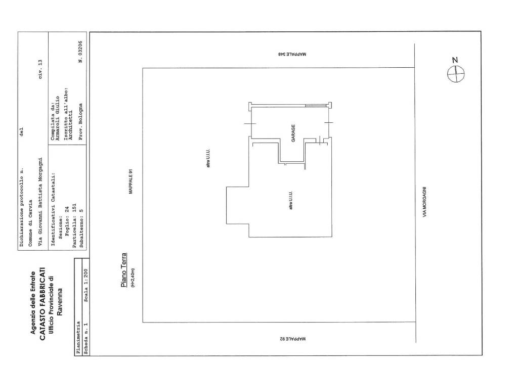 catasto via morgagni n 13 1