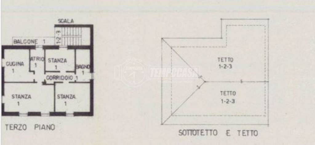 Appartamento e sottotetto