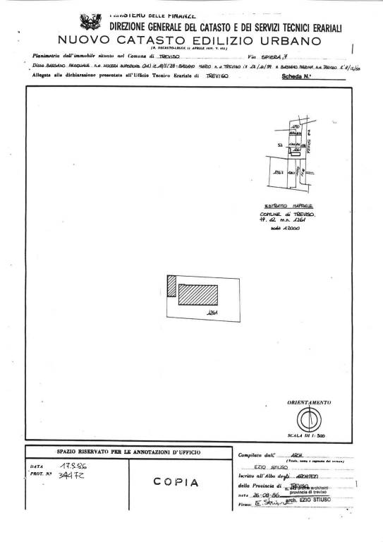 planimetrie catastali VIA SPIERA 7 3