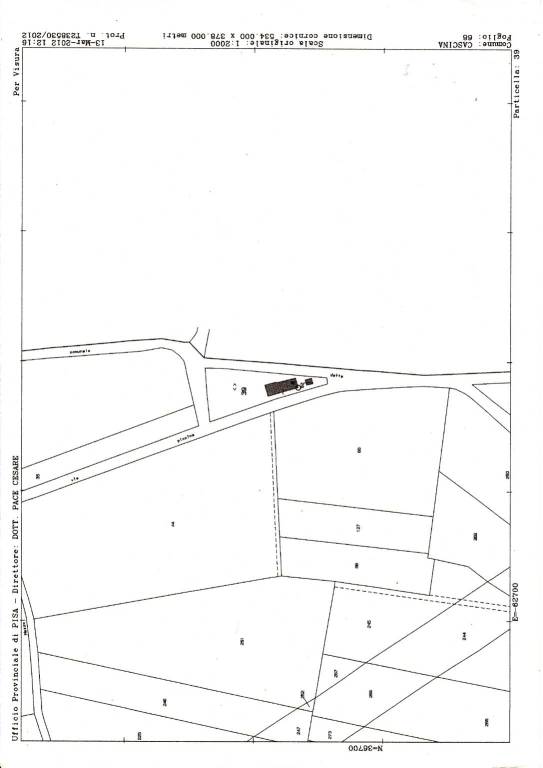 Estratto di mappa catastale