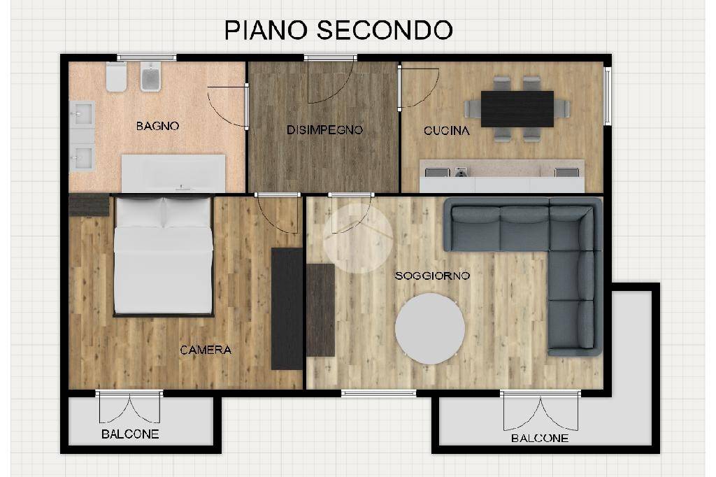 Planimetria piano secondo