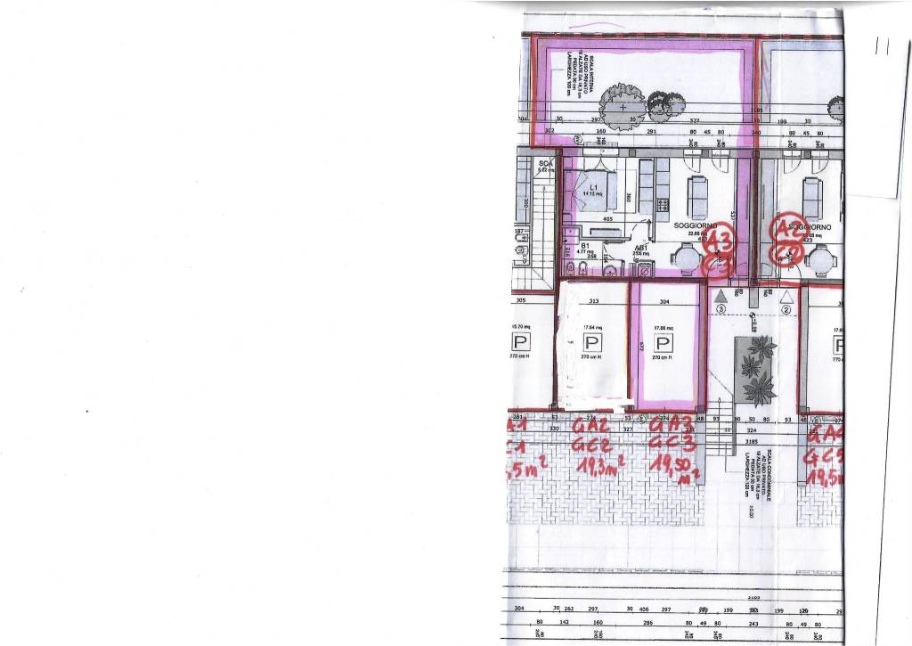 planimetria bilocale 52mq lido adriano 1