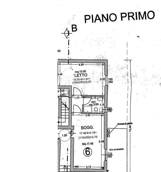 planimetria app. 6 Piano Primo