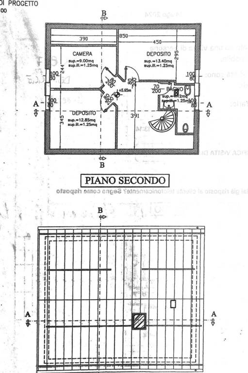 planimetria piano secondo